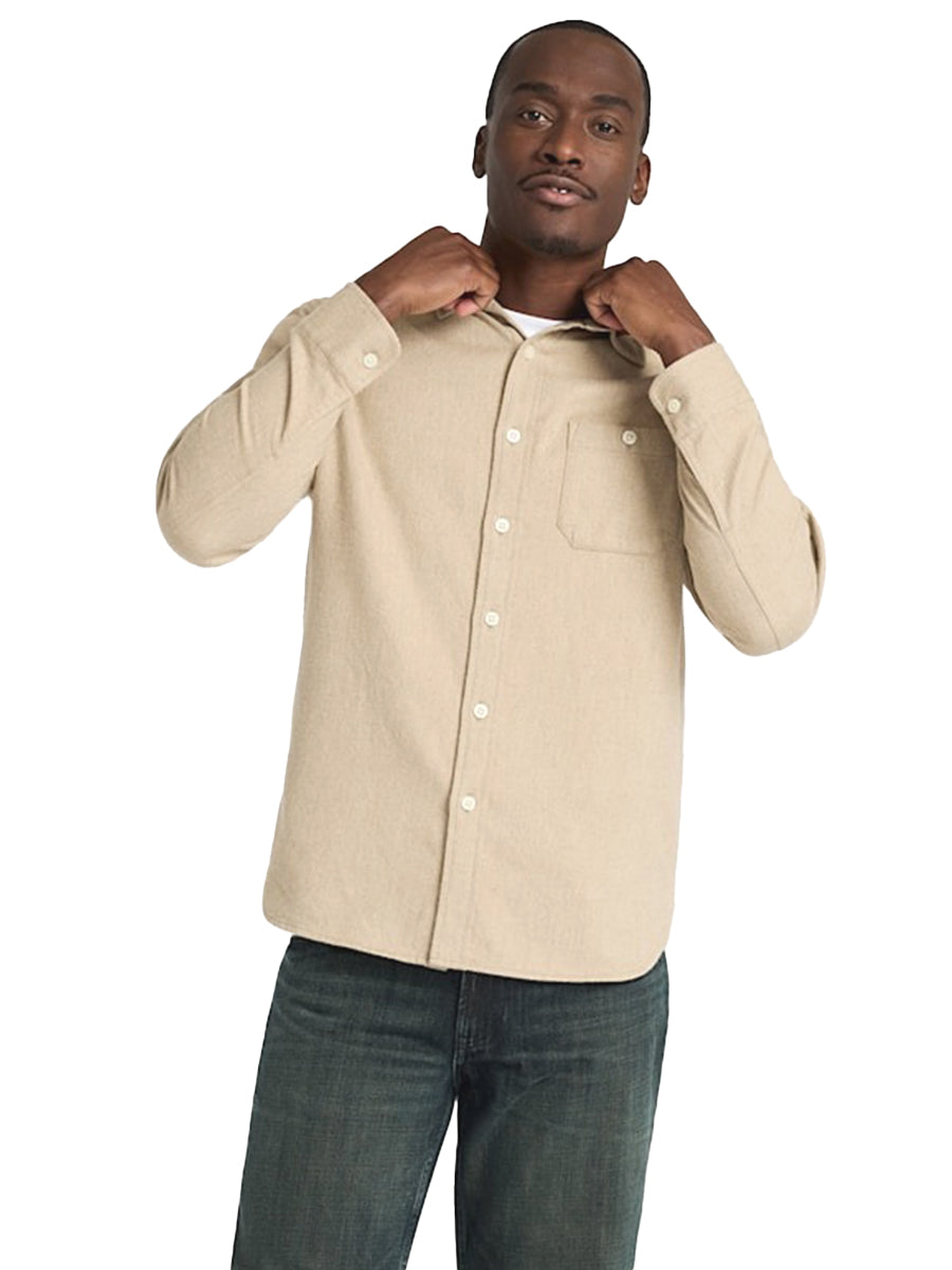 Fremont Flannel Shirt - Tan Heather