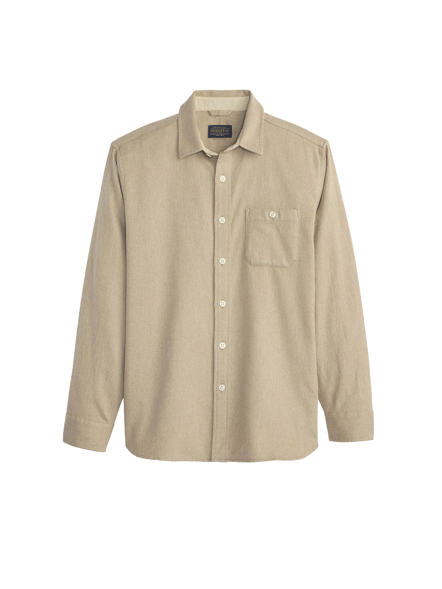 Fremont Flannel Shirt - Tan Heather
