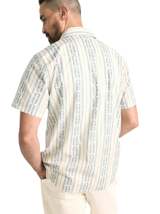 Laramie Short Sleeve Snap-Front Shirt - Laurel Grove Stripe