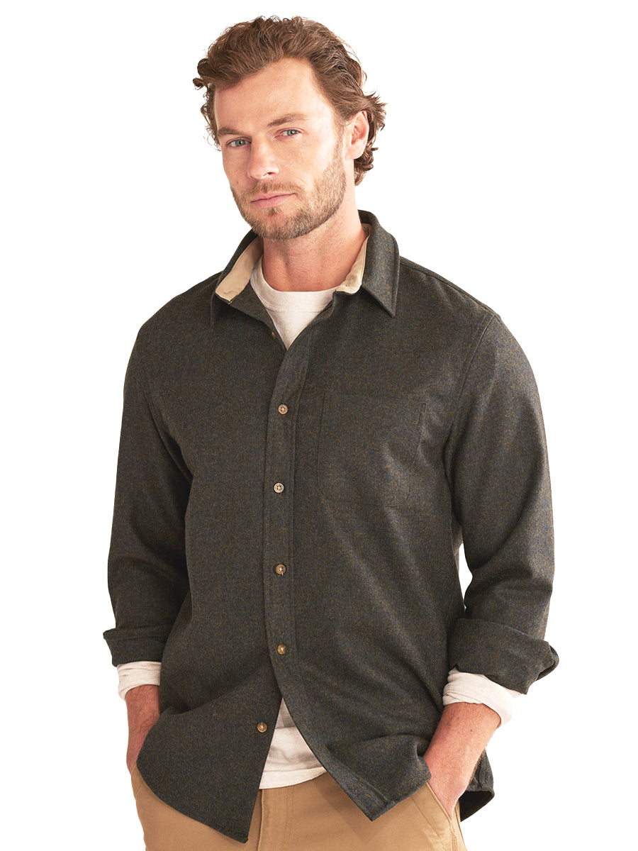 Lodge Fitted Shirt - Blue Green Multi