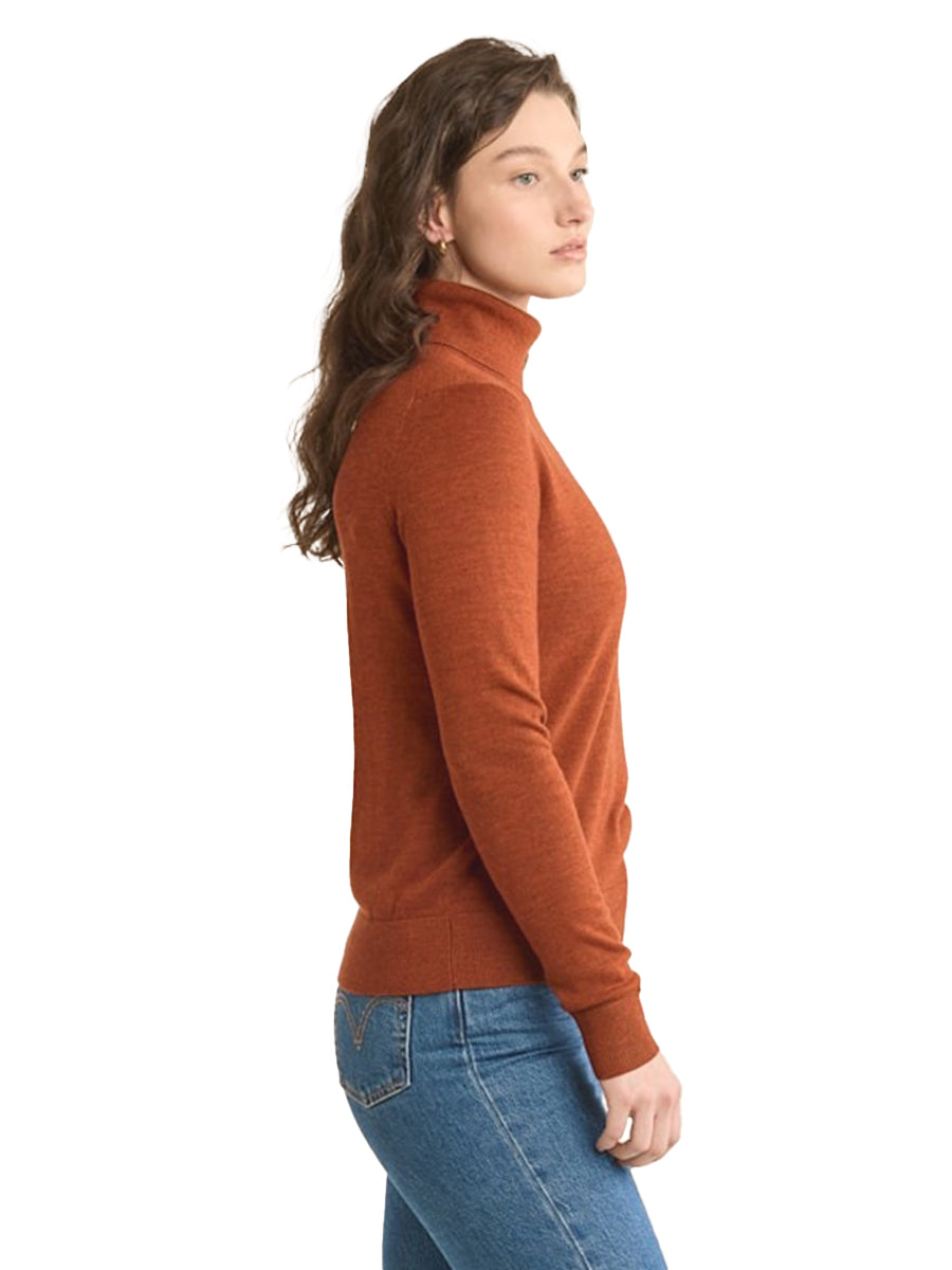 Merino Turtleneck - Spice Heather