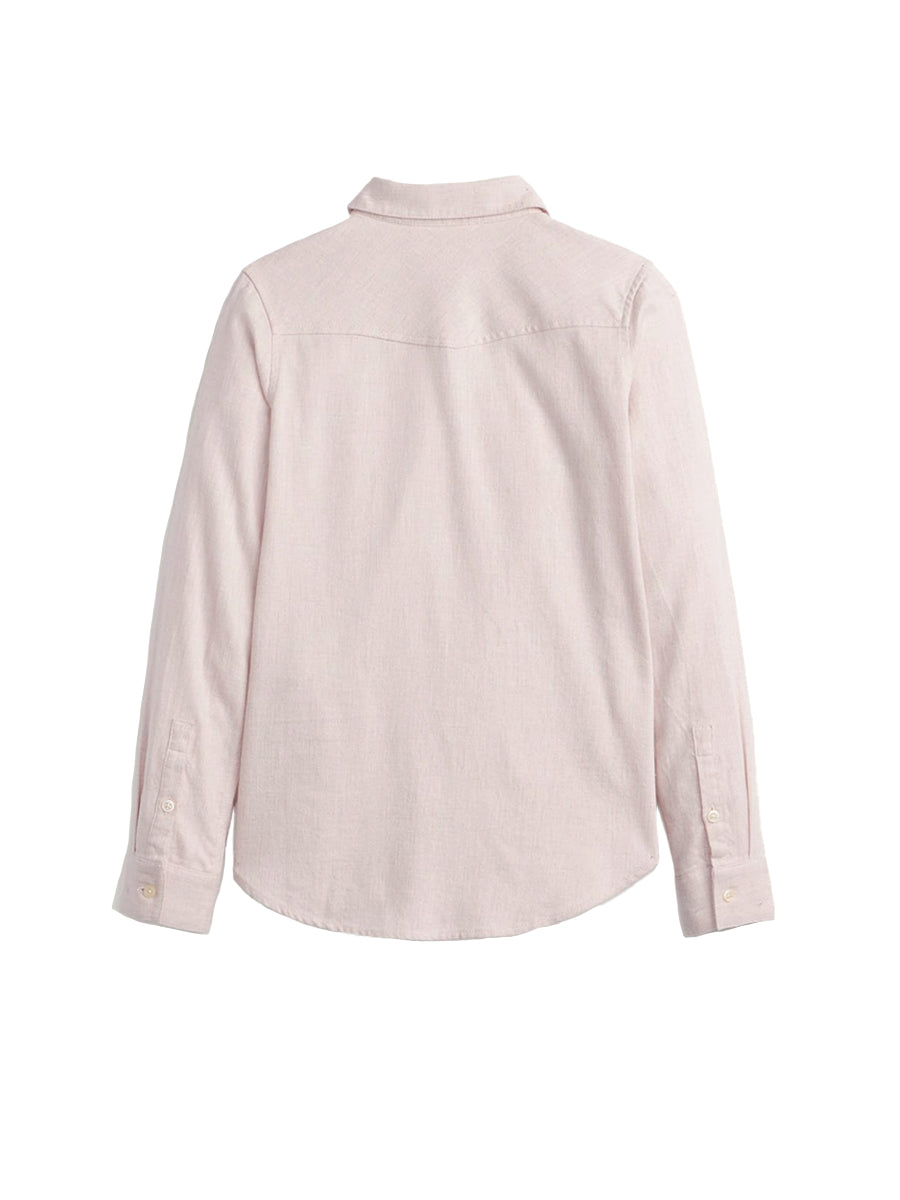 Relaxed Flannel Shirt - Soft Rose