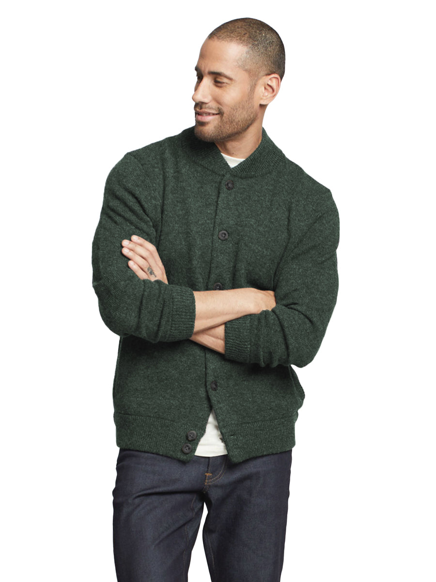 Shetland Cardigan - Fir