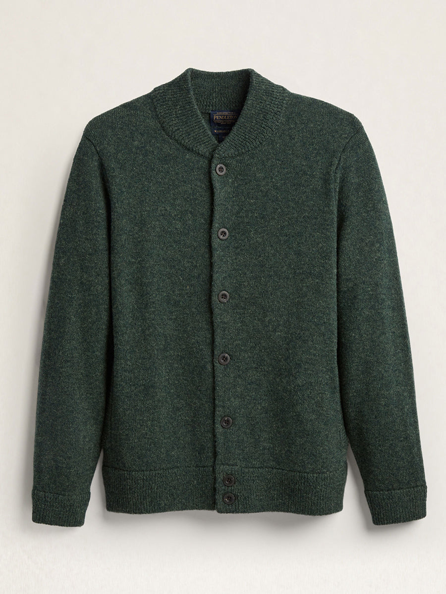 Shetland Cardigan - Fir