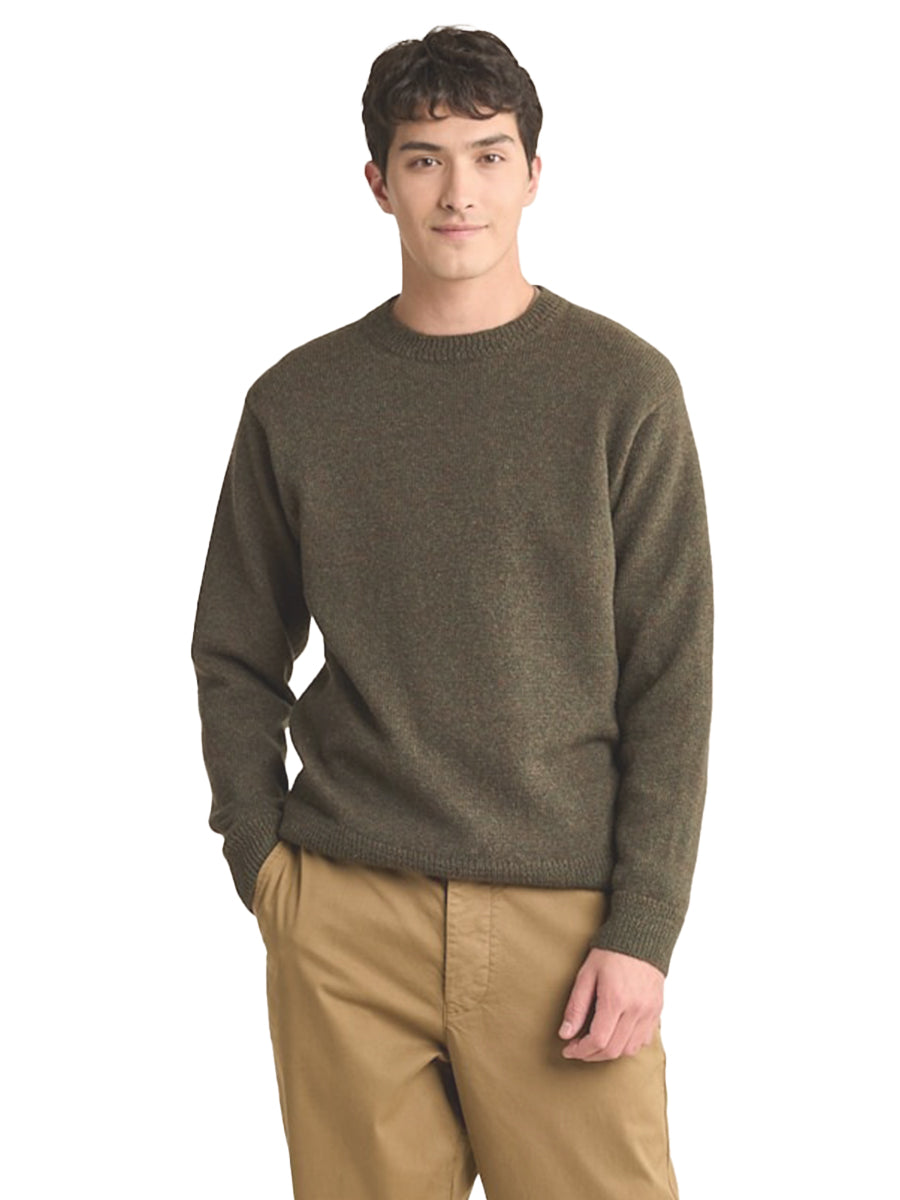 Wool Crew Sweater - Camo Heather