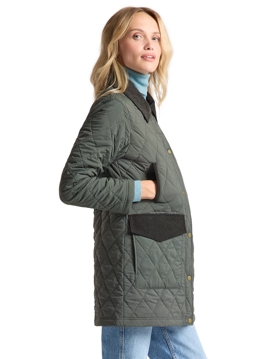 Sun River Cord Accent Field Coat - Rosin