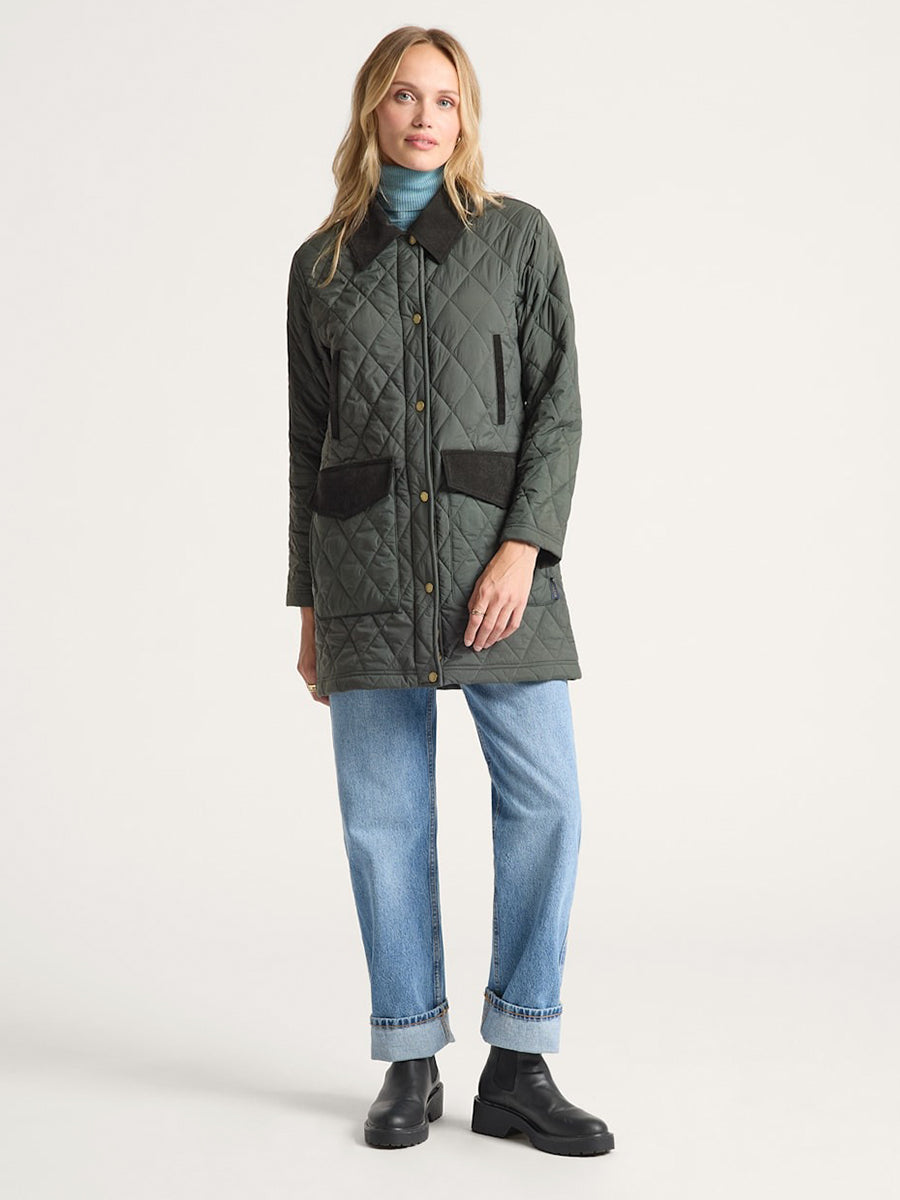 Sun River Cord Accent Field Coat - Rosin