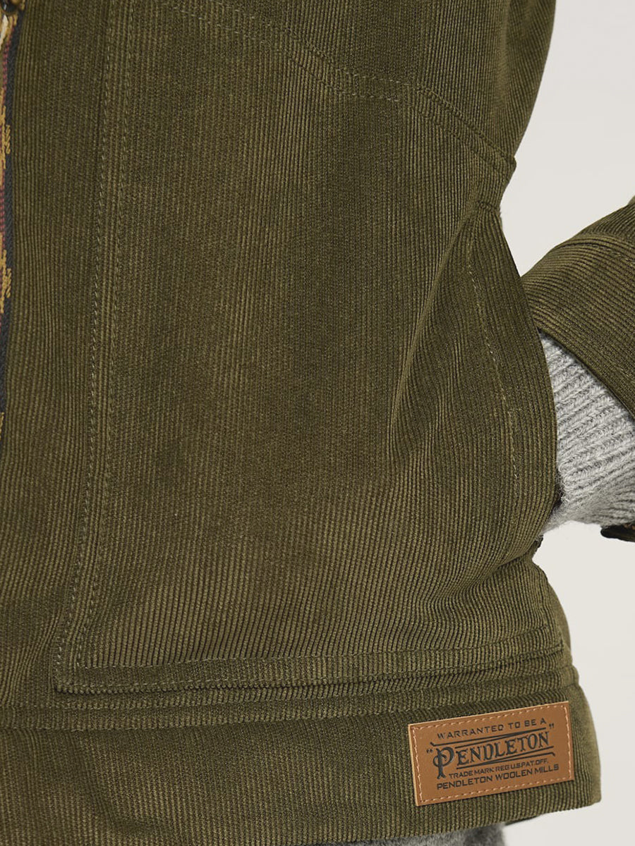 Wind River Corduroy Trucker - Dark Olive
