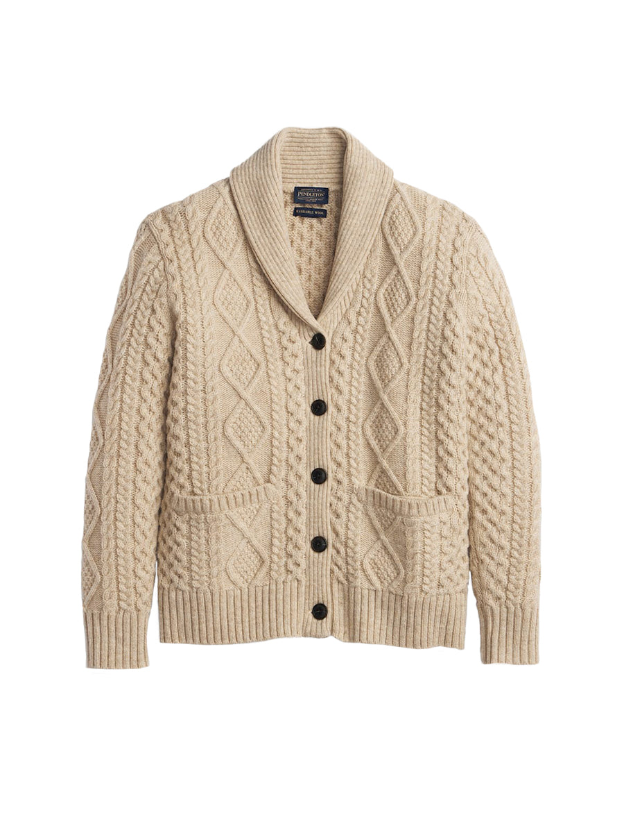 Women's Fisherman Cardigan - Driftwood