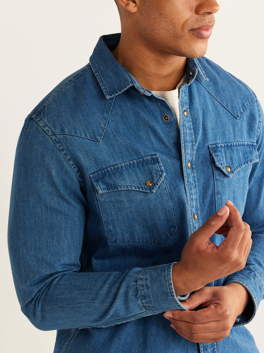 Wyatt Denim Shirt - Indigo Denim