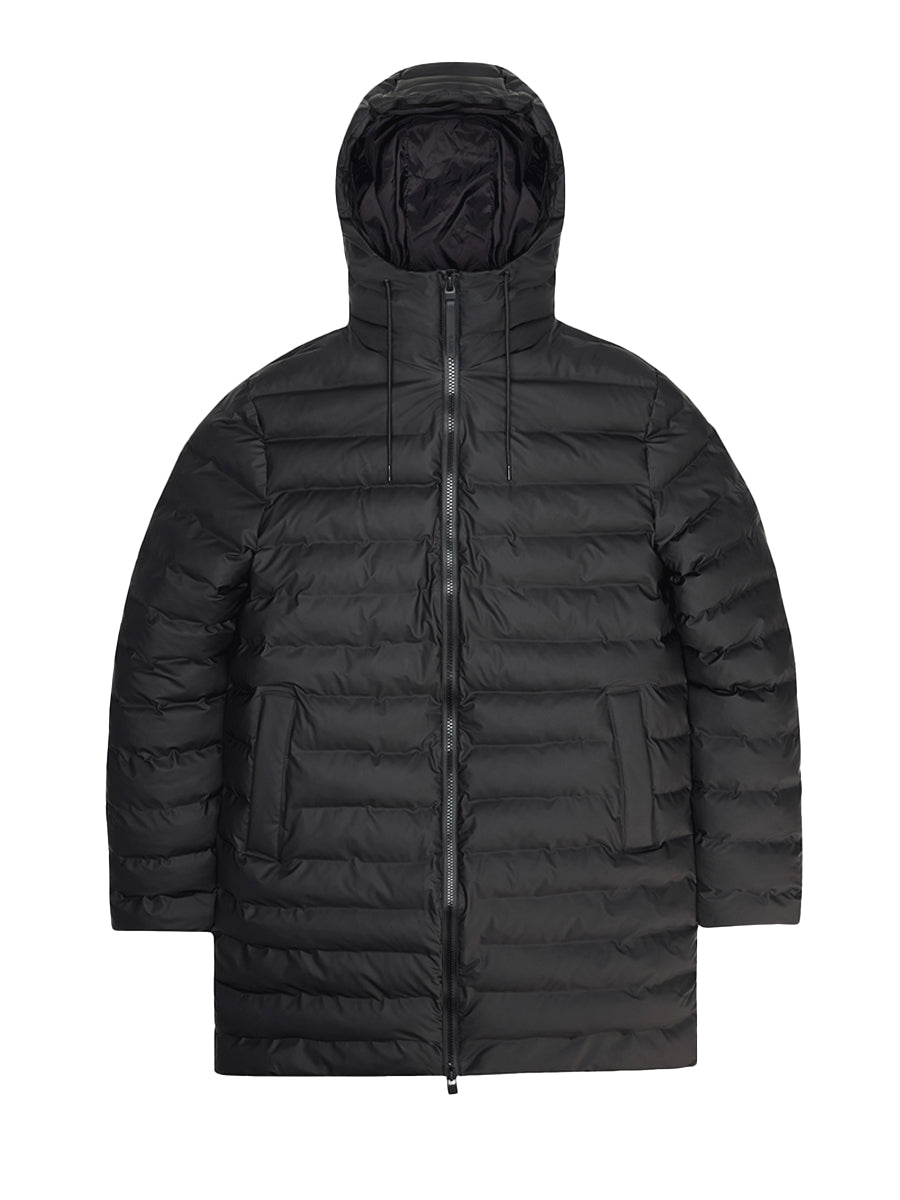 Lohja Long Puffer Jacket - Black
