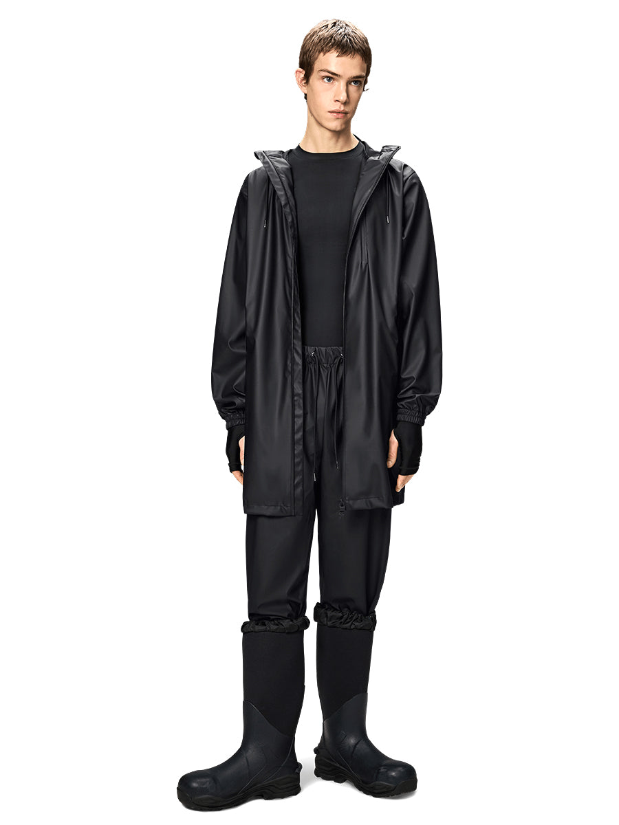 Long Storm Breaker Jacket - Black