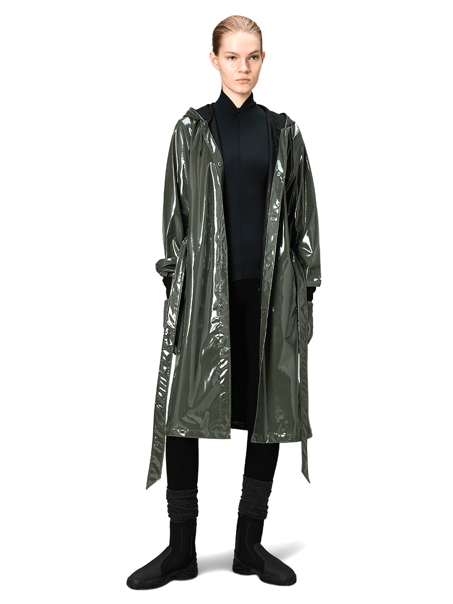 A-Line Longer Jacket - Swamp