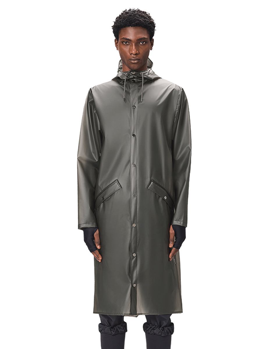 Rains Longer Jacket in Mist – COMMUNION