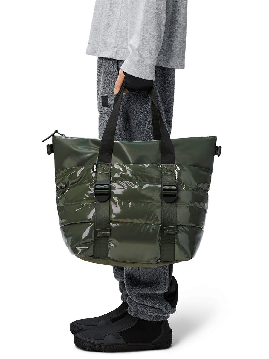 Puffer Mix Tote Bag Mini - Swamp