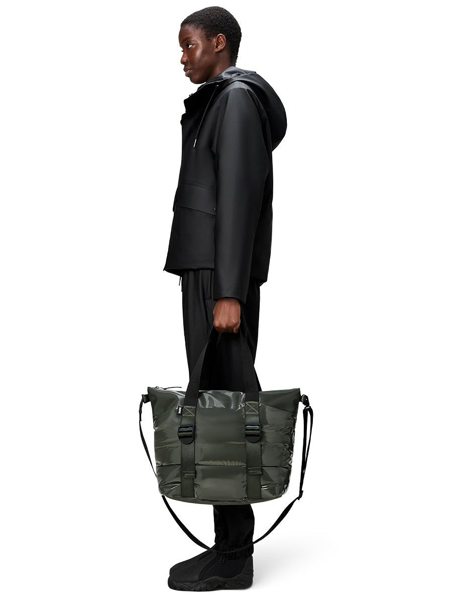 Puffer Mix Tote Bag Mini - Swamp