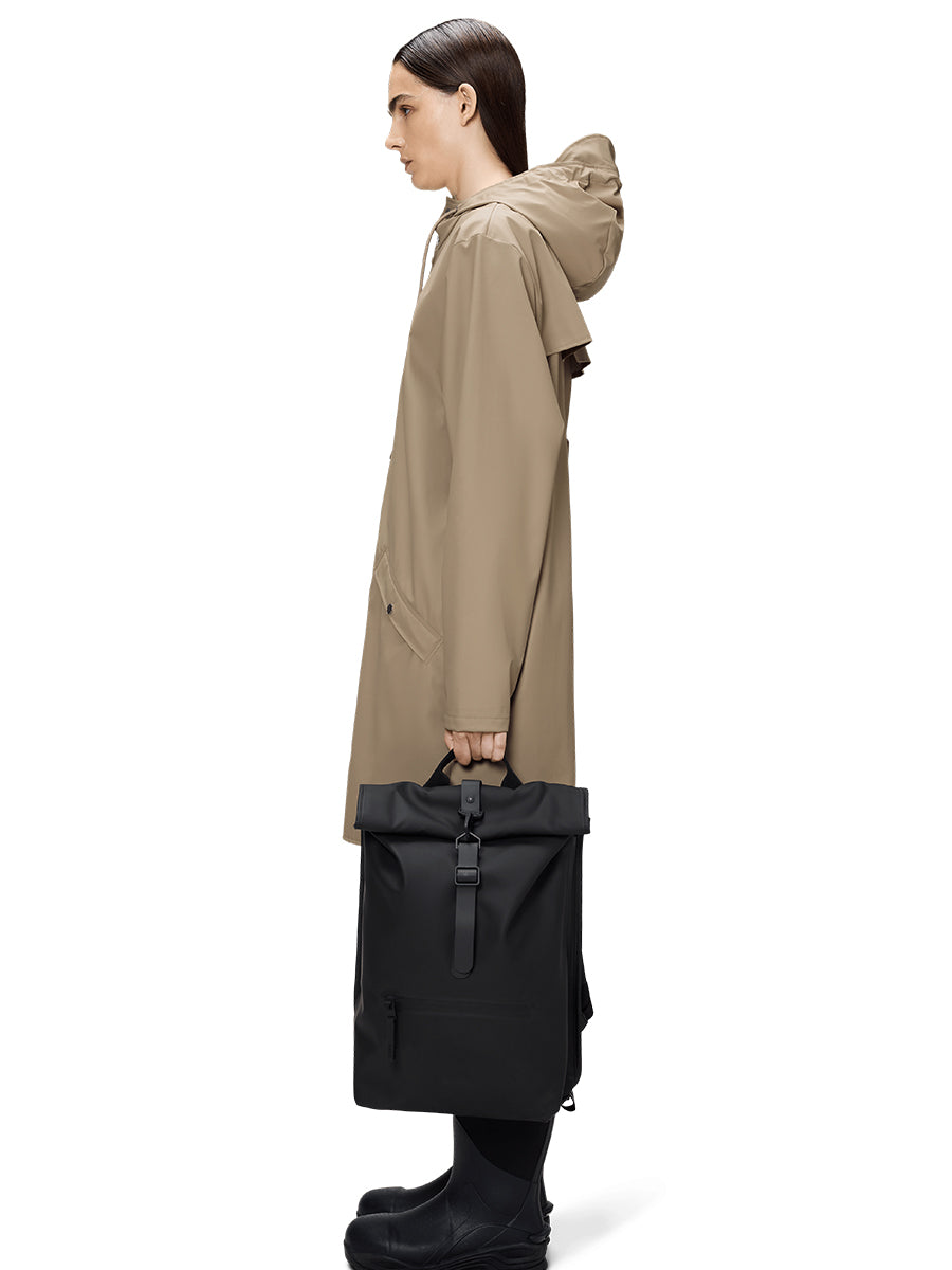 Roll Top Rucksack - Black
