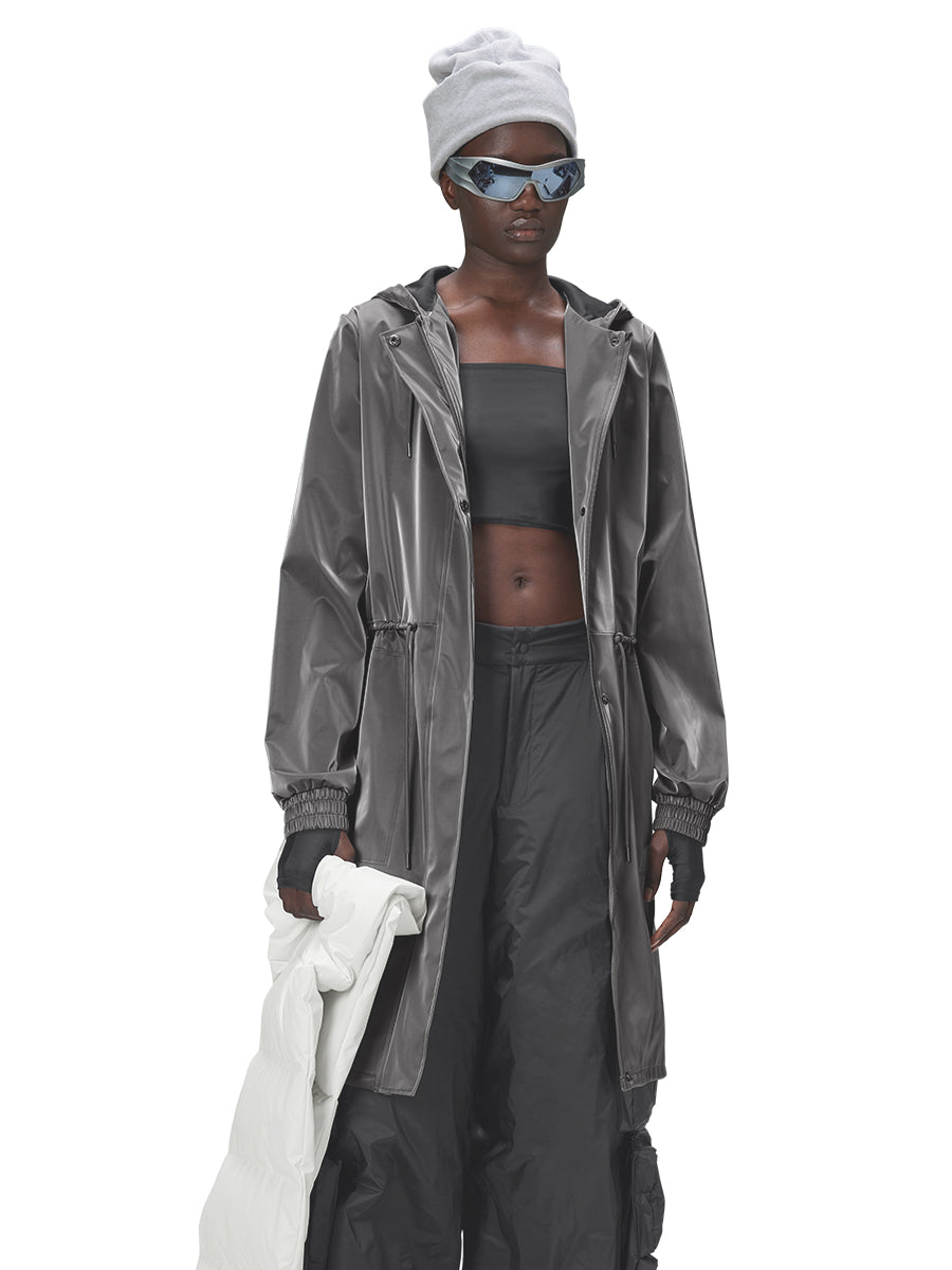 String W Parka - Metallic Grey