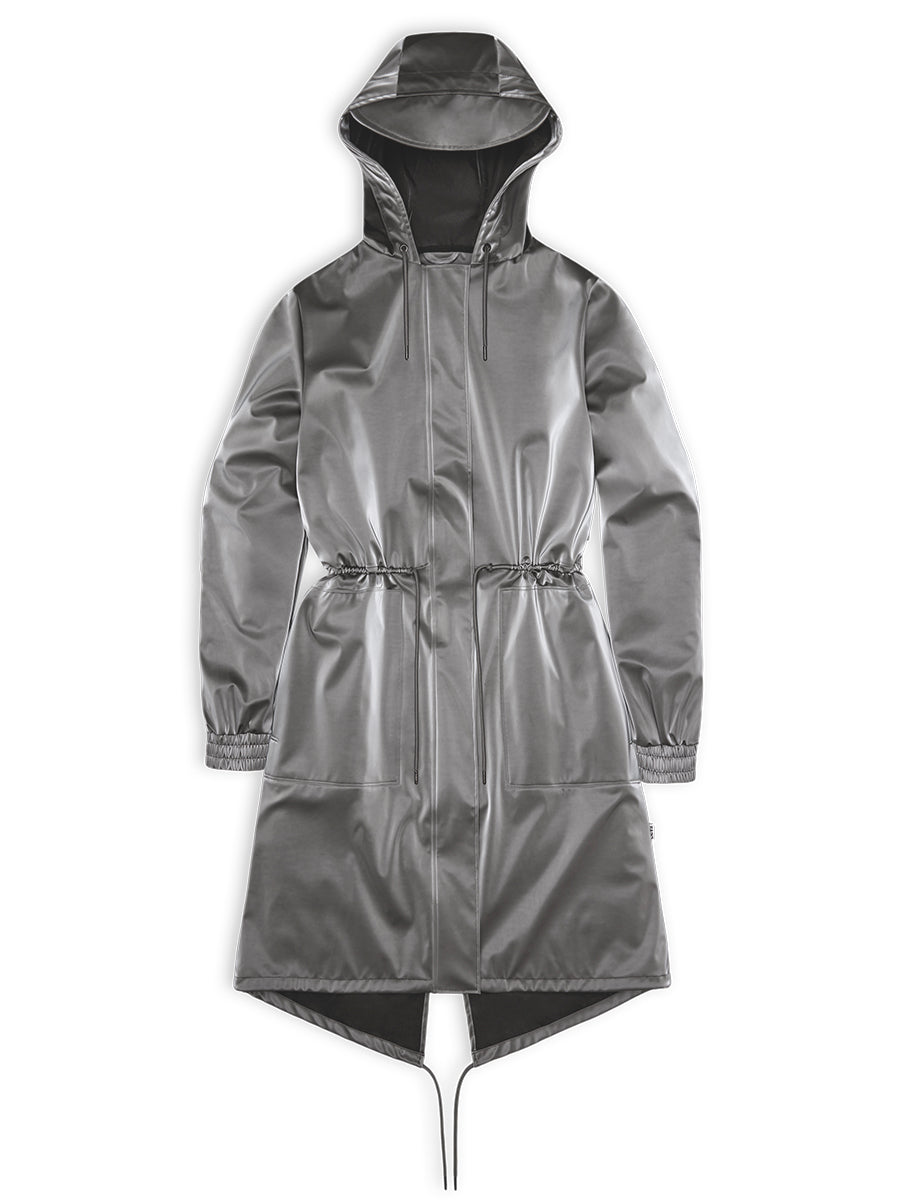 String W Parka - Metallic Grey