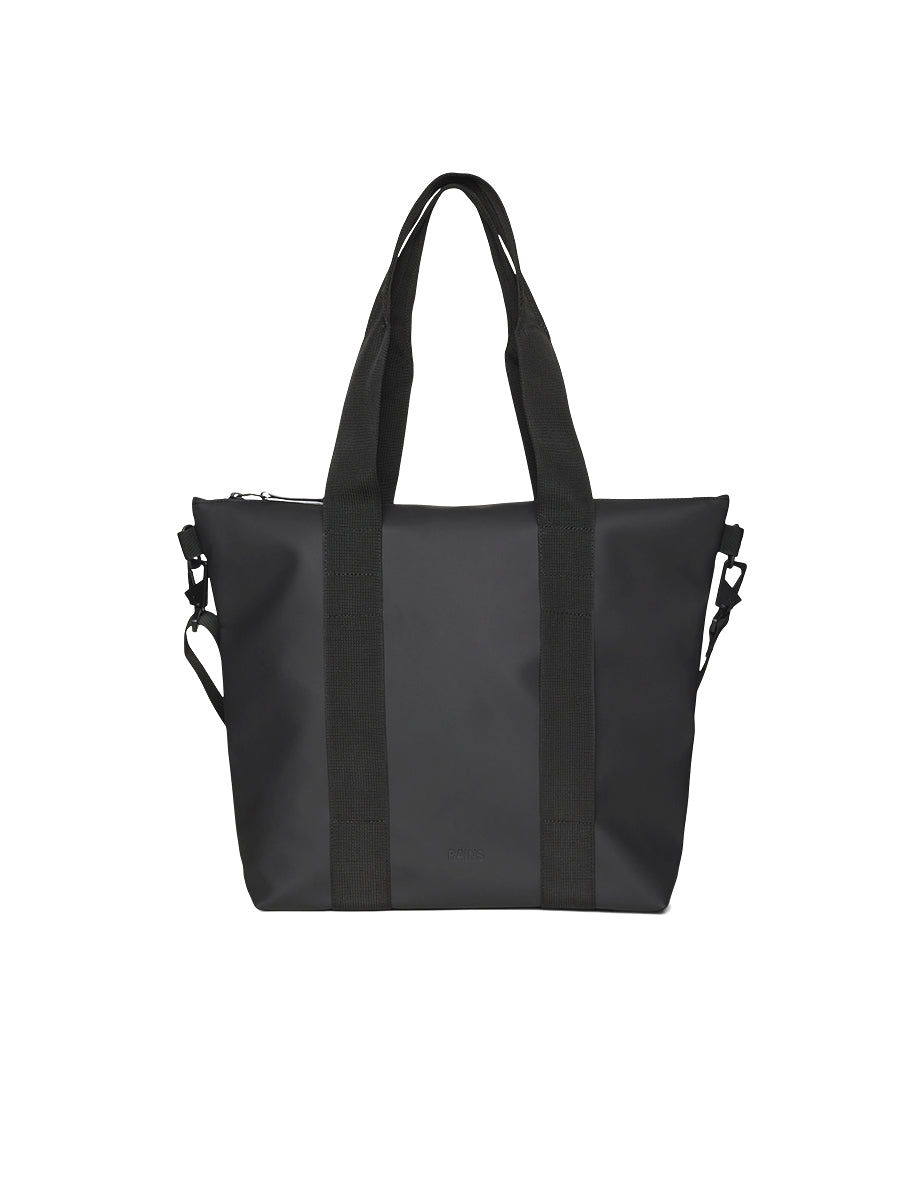 Rains Black Mini Tote Bag