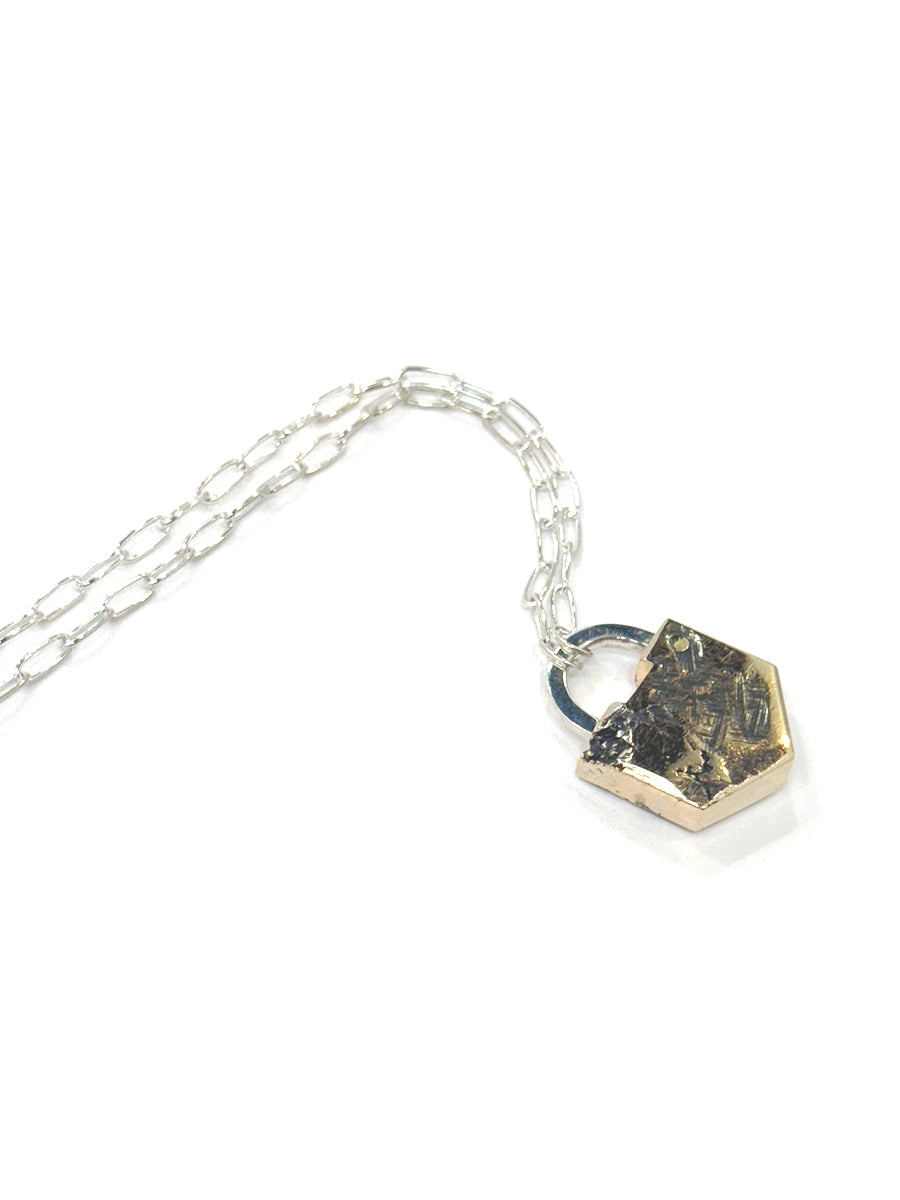 Bronze Medium Padlock Necklace