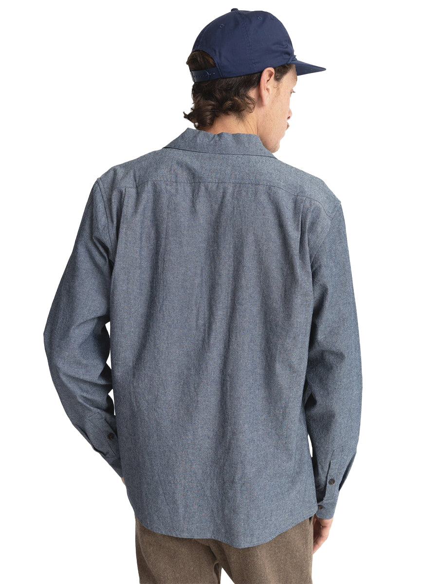 Chambray Long Sleeve Shirt - Indigo