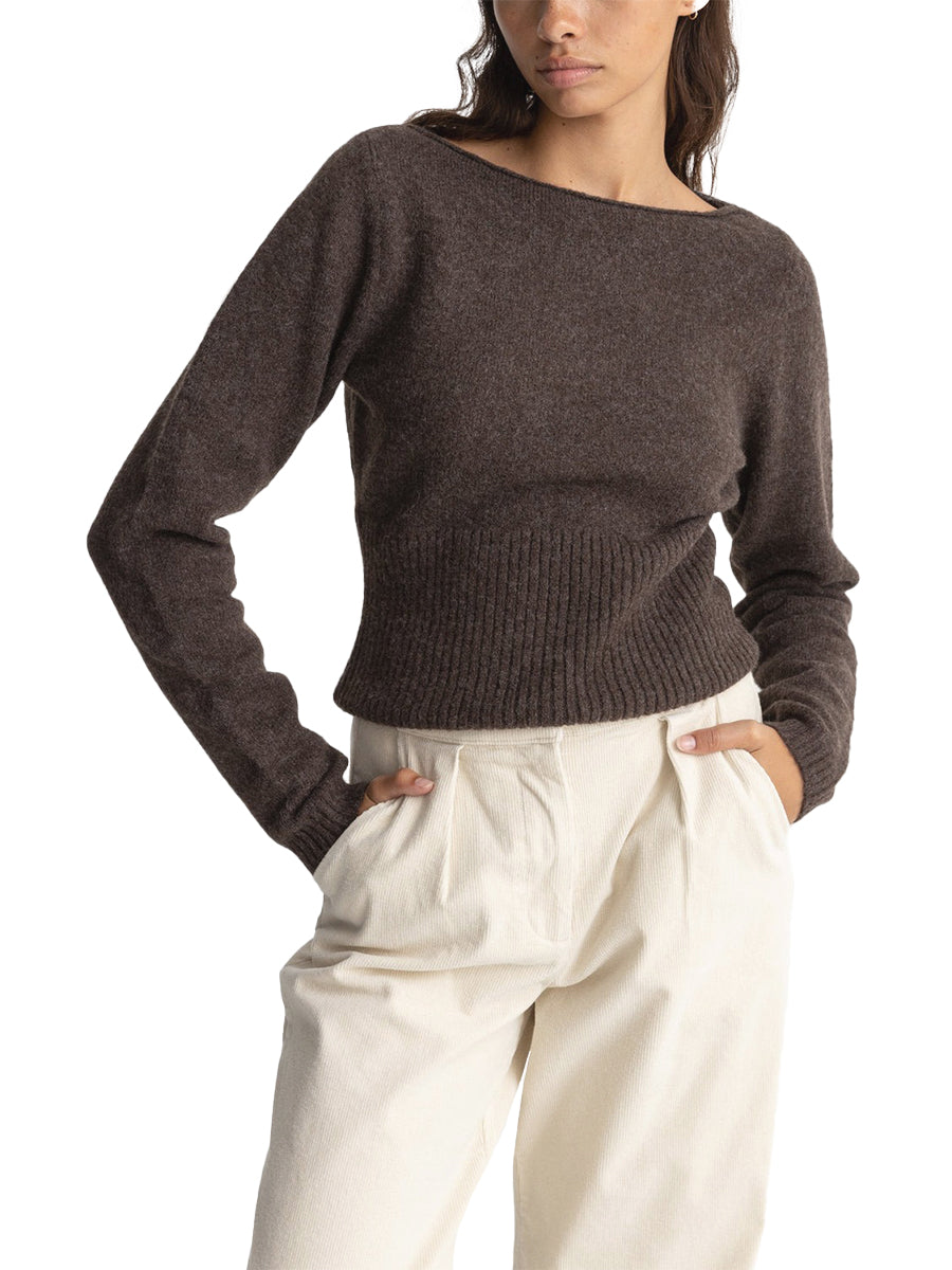 Chloe Knit Top - Chocolate