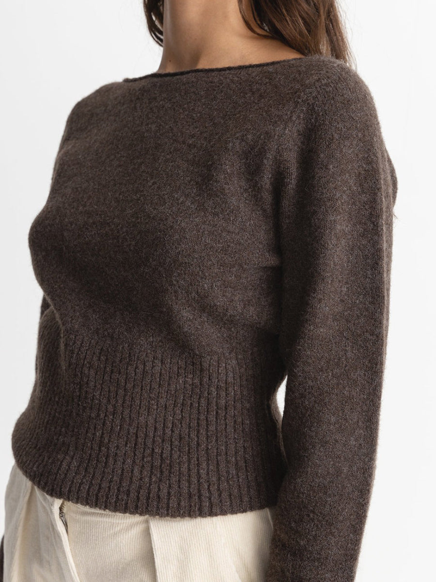 Chloe Knit Top - Chocolate