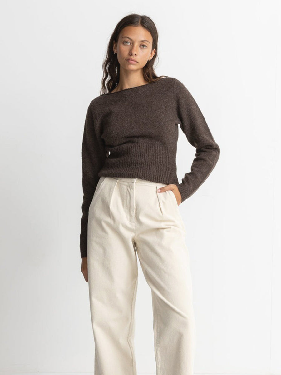 Chloe Knit Top - Chocolate