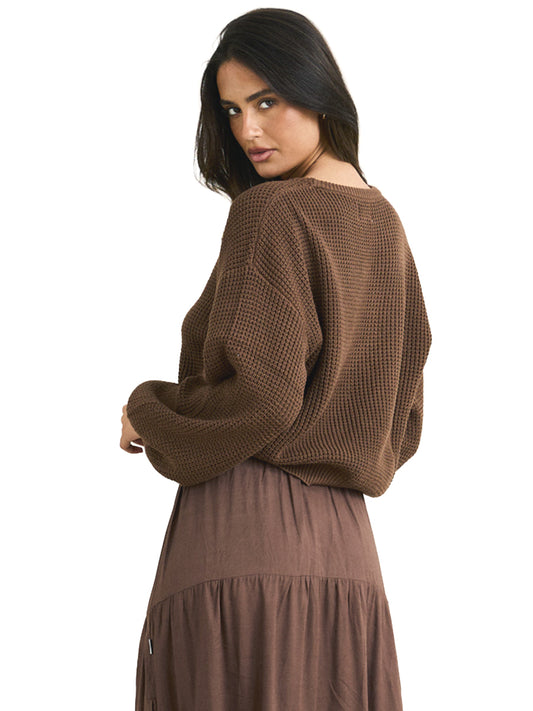 Classic Knit Jumper - Chocolate