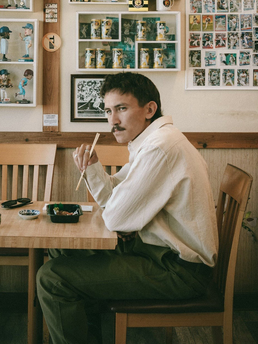 Classic Linen Long Sleeve Shirt - Sand