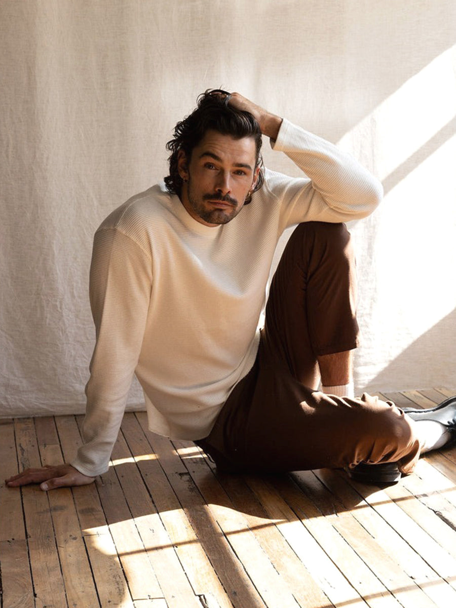 Classic Waffle Knit - Vintage White