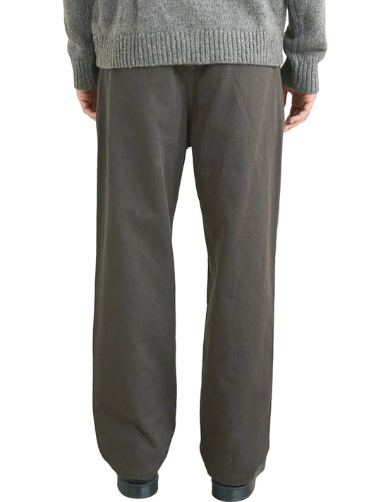 Double-Pleat Twill Trouser - Vintage Black
