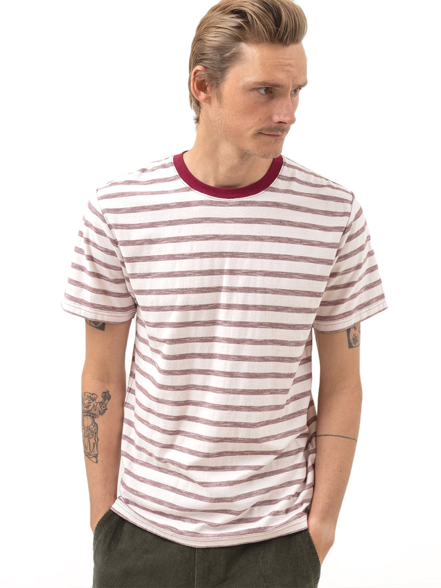 Everyday Striped Tee - Mulberry