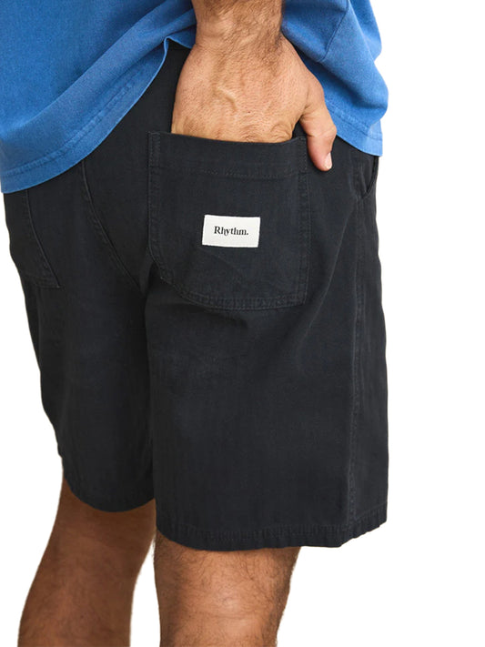 Haight Herringbone Shorts - Vintage Black