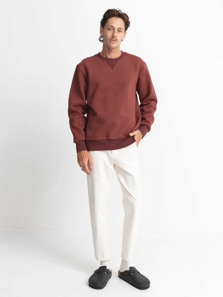 Heavyweight Fleece Crew - Brick