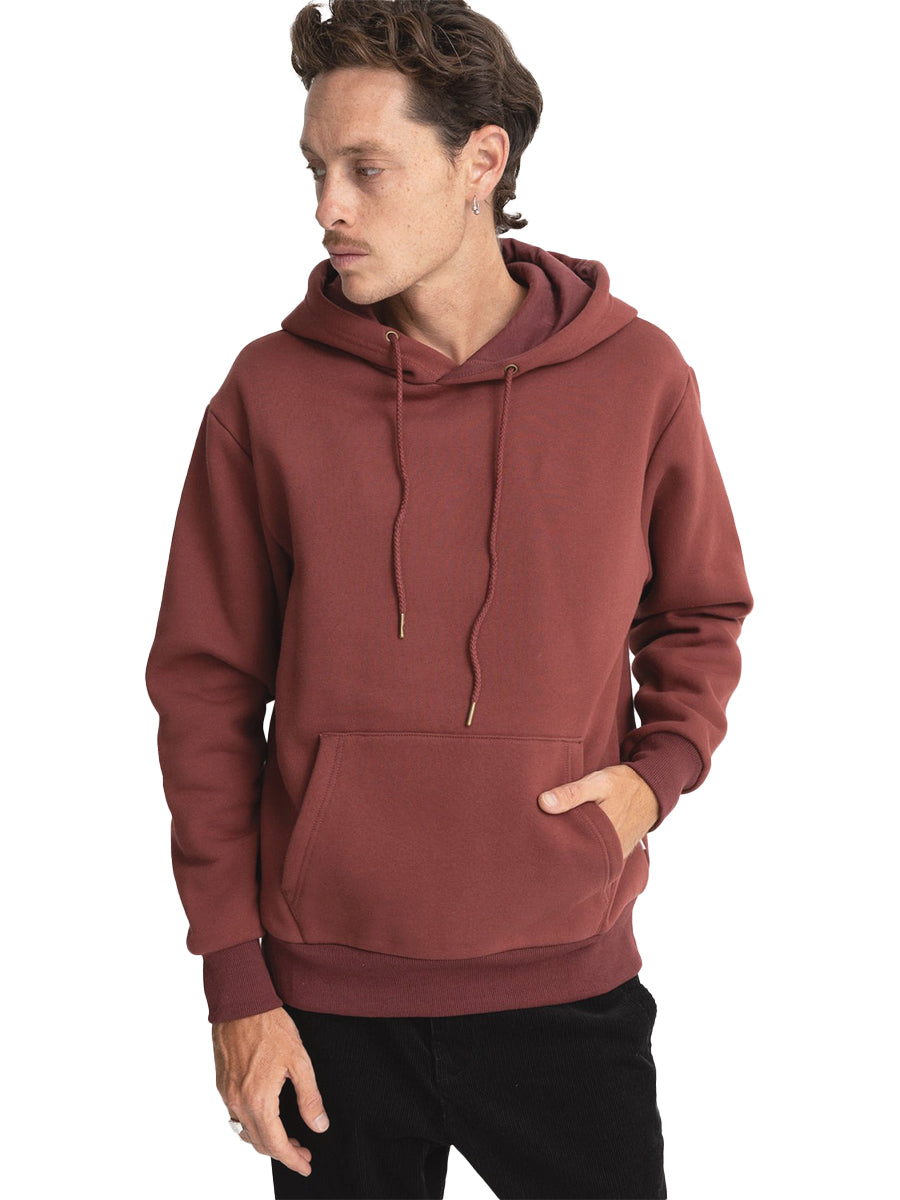 Heavyweight Fleece Hood - Brick