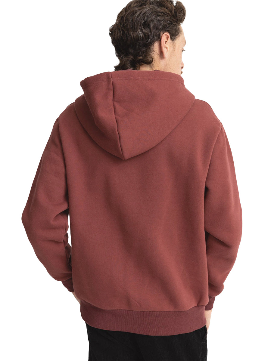 Heavyweight Fleece Hood - Brick