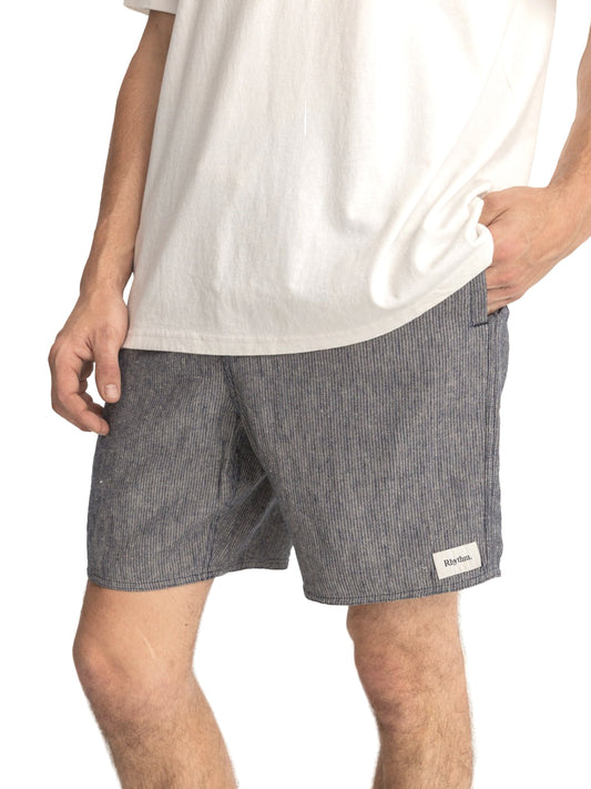 Hickory Linen Jam Shorts - Indigo