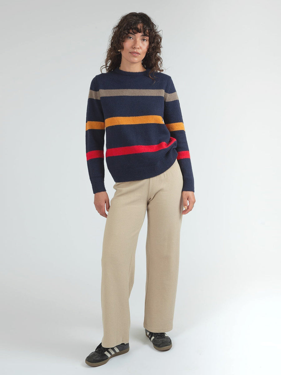 Jad Crew Neck Sweater - Navy