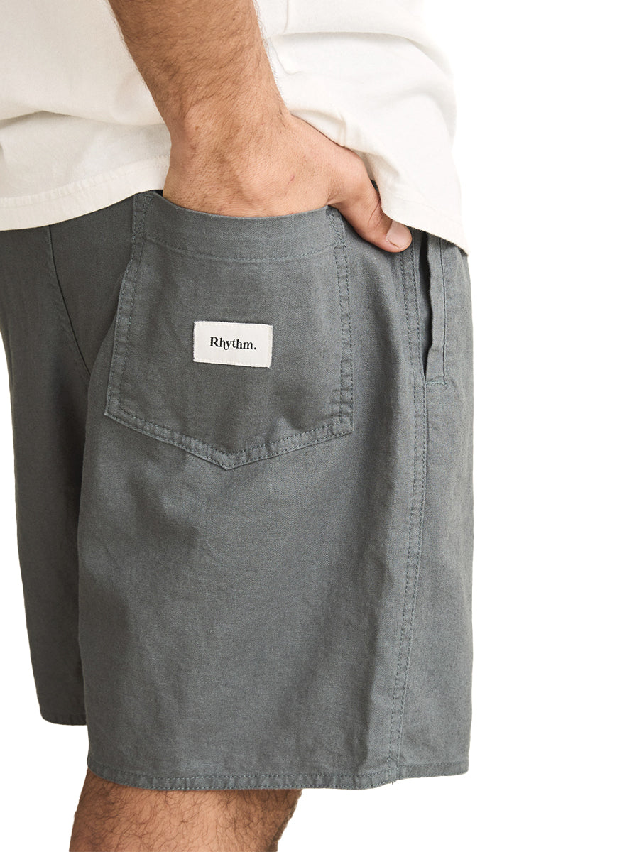 Classic Linen Jam Shorts - Silver Pine