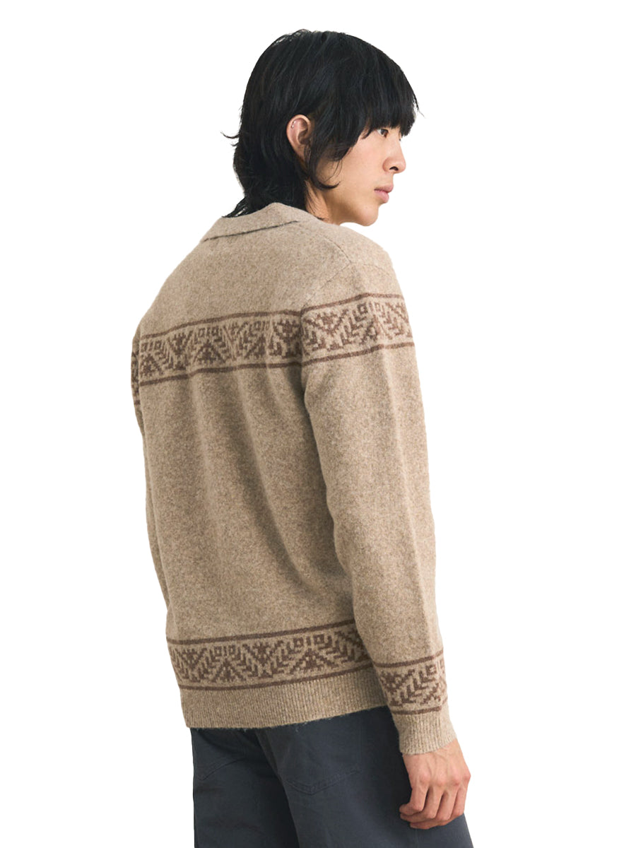 Long Reach Jacquard Knit - Natural