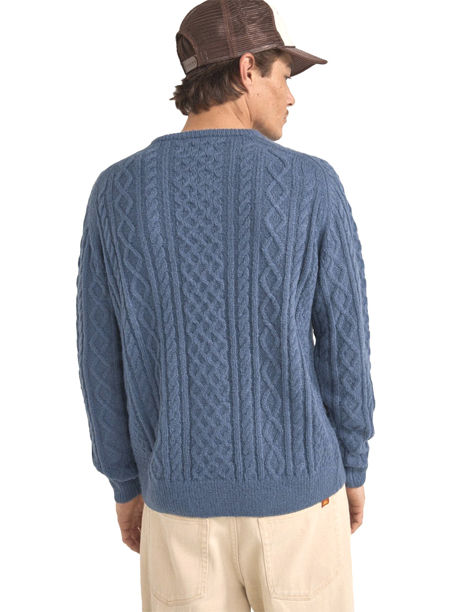 Mohair Fisherman's Knit - Slate