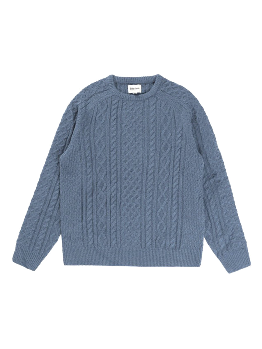 Mohair Fisherman's Knit - Slate