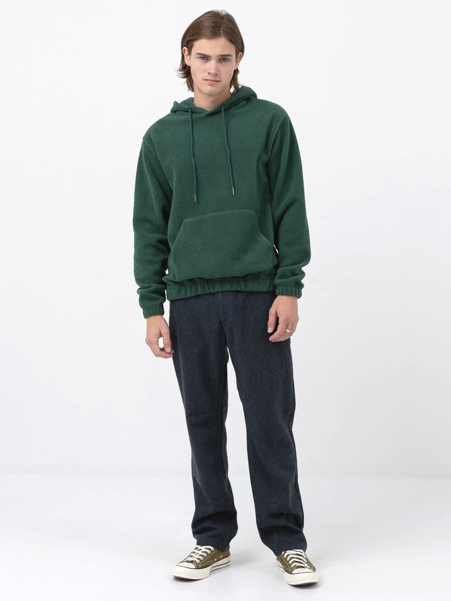 Reverse Fleece Hood - Kelp