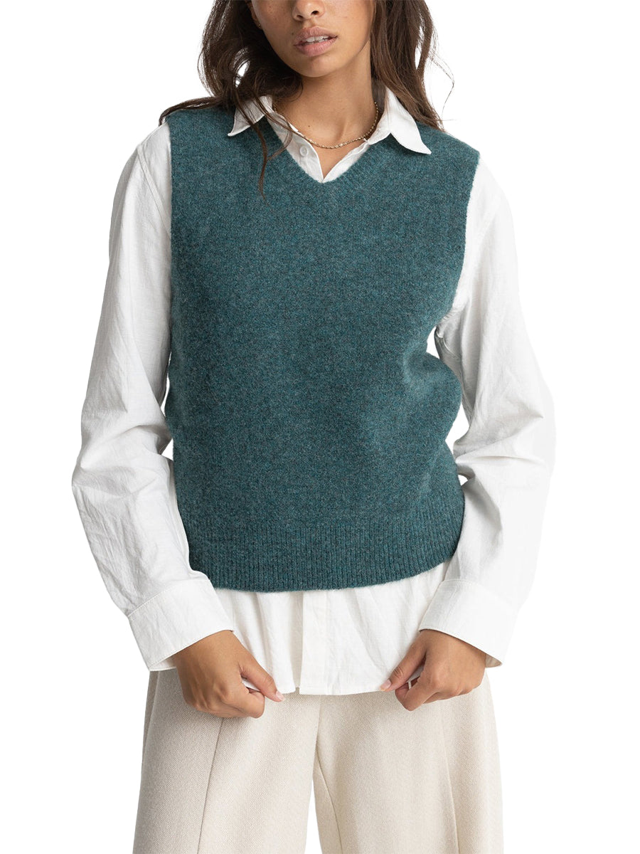 Shell Sweater Vest - Sea Green