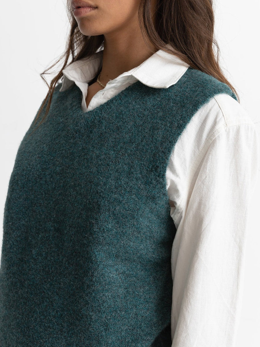 Shell Sweater Vest - Sea Green