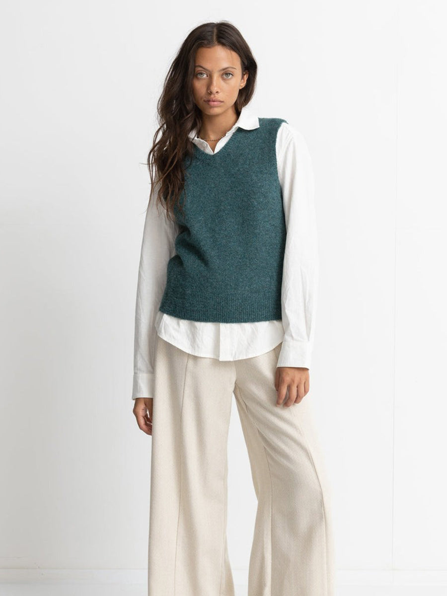 Shell Sweater Vest - Sea Green