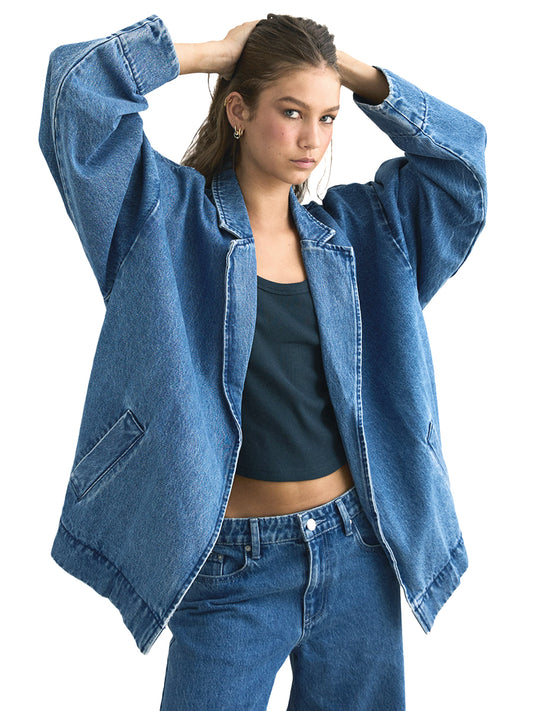 Shoreline Denim Blazer - Indigo