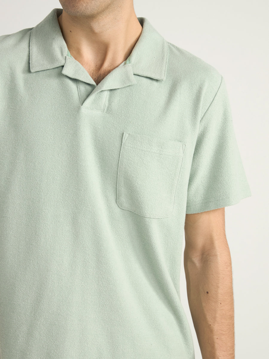 Vintage Terry Polo - Seafoam